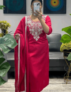 Kurta Pant & Dupatta Set