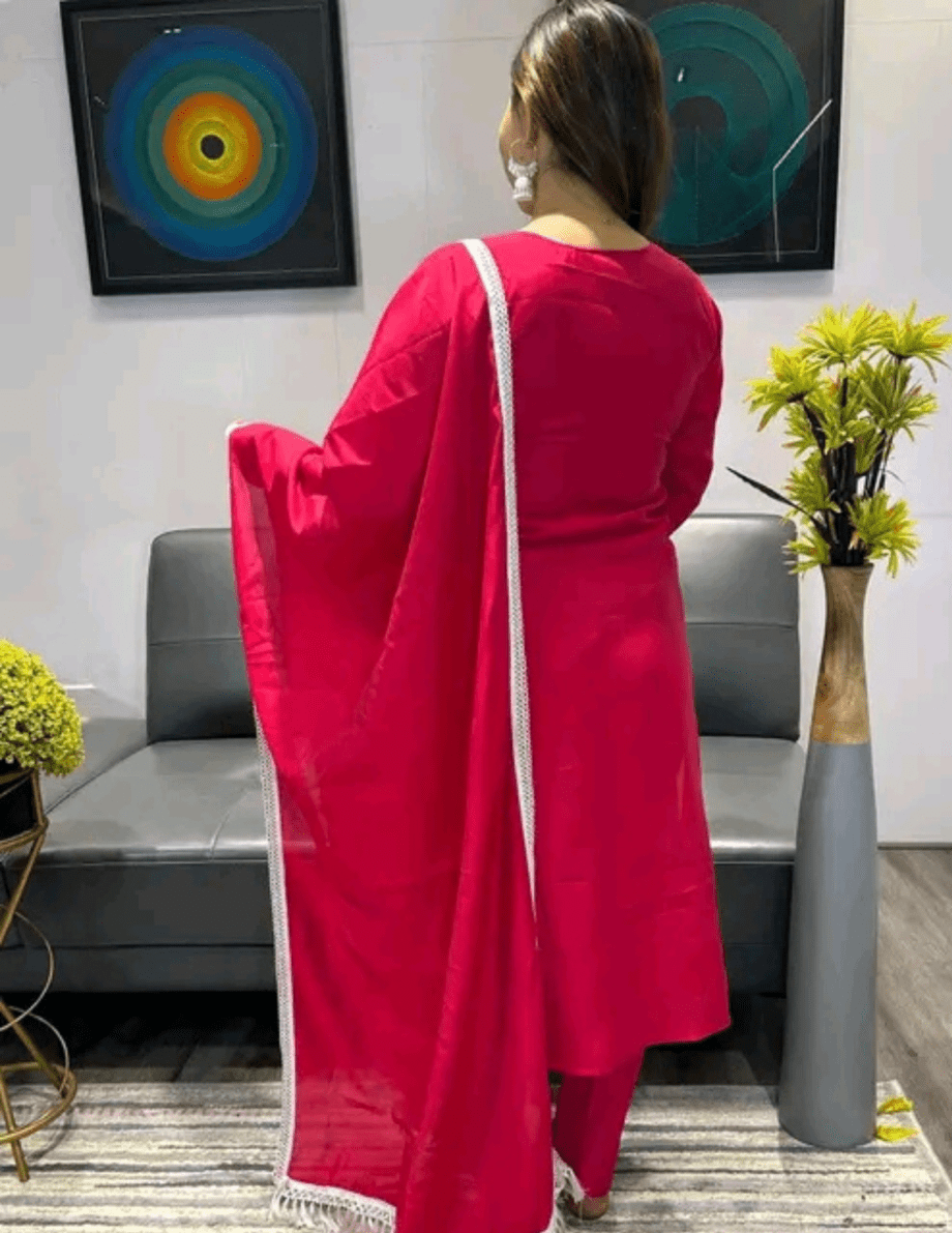 Kurta Pant & Dupatta Set