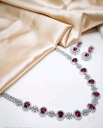 AD necklace set With Earring set for women 